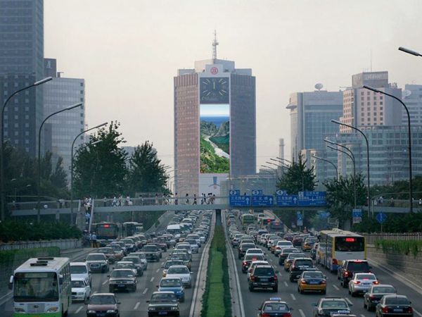 北京京信大廈室外led全（quán）彩顯示屏