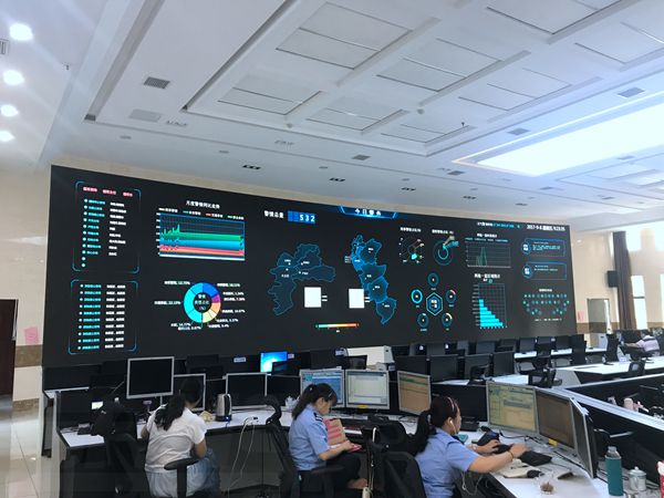 株洲（zhōu）公安局室內全彩led顯示屏