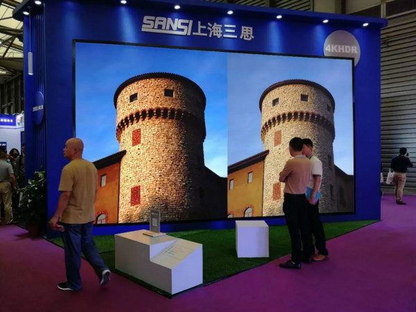HDR超清顯示屏前端展台