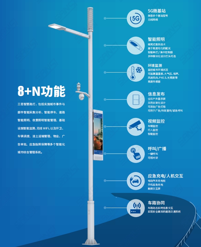 91福利视频网智慧路燈係統“8+N