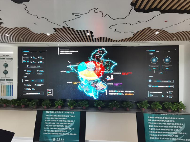 LED顯示屏,國網寧夏（xià）電力,LED顯示係統