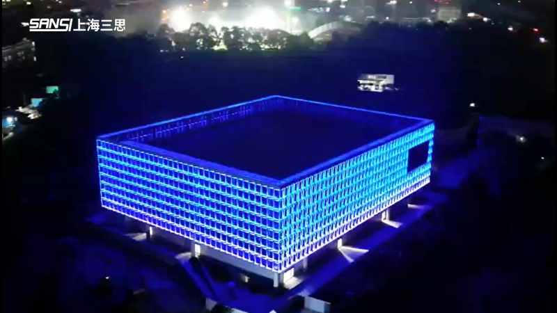 新看點,成都城東,體育公園,建築,泛光,顯示方案